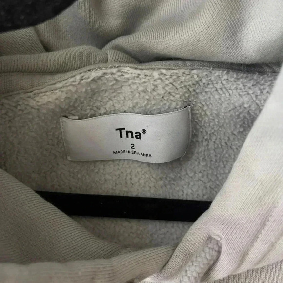 Tna Aritzia Cozy Fleece Boyfriend Crewneck in Purple Tie Dye Oversized Size 2 - Picture 8 of 11